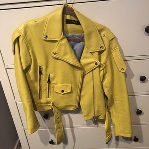 Zara leather jacket